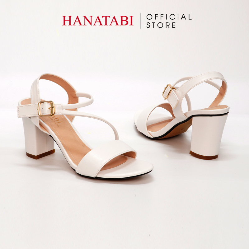 Sandal Nữ Hanatabi Quai Chéo Gót Cao 7cm Hậu C Đế TA Cao Cấp Chống Trơn Trượt Mã HNSDG7F893
