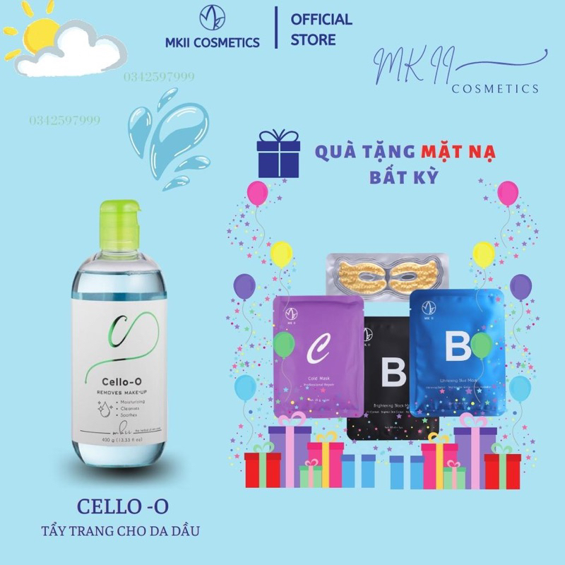 Nước tẩy trang CELLO - O dành cho da dầu MKII