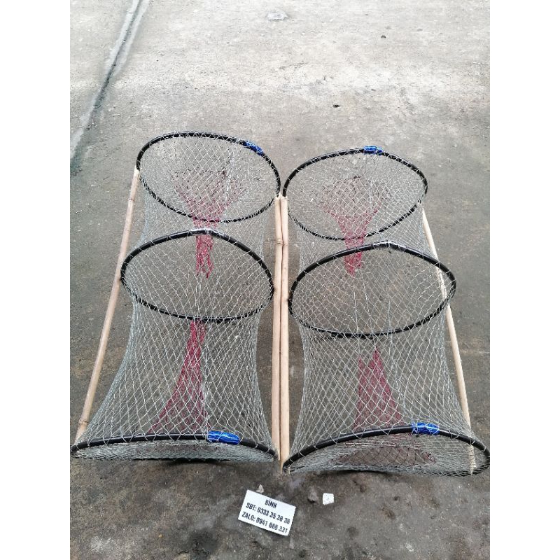 Lờ cá lóc, cá trê, cá rô, Vành Nhựa siêu bền, 32cm X 55cm .