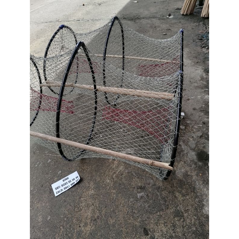 Lờ cá lóc, cá trê, cá rô, Vành Nhựa siêu bền, 32cm X 55cm .