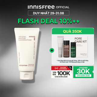 Sữa rửa mặt se khít lỗ chân lông innisfree Volcanic Pore BHA Cleansing Foam 150g