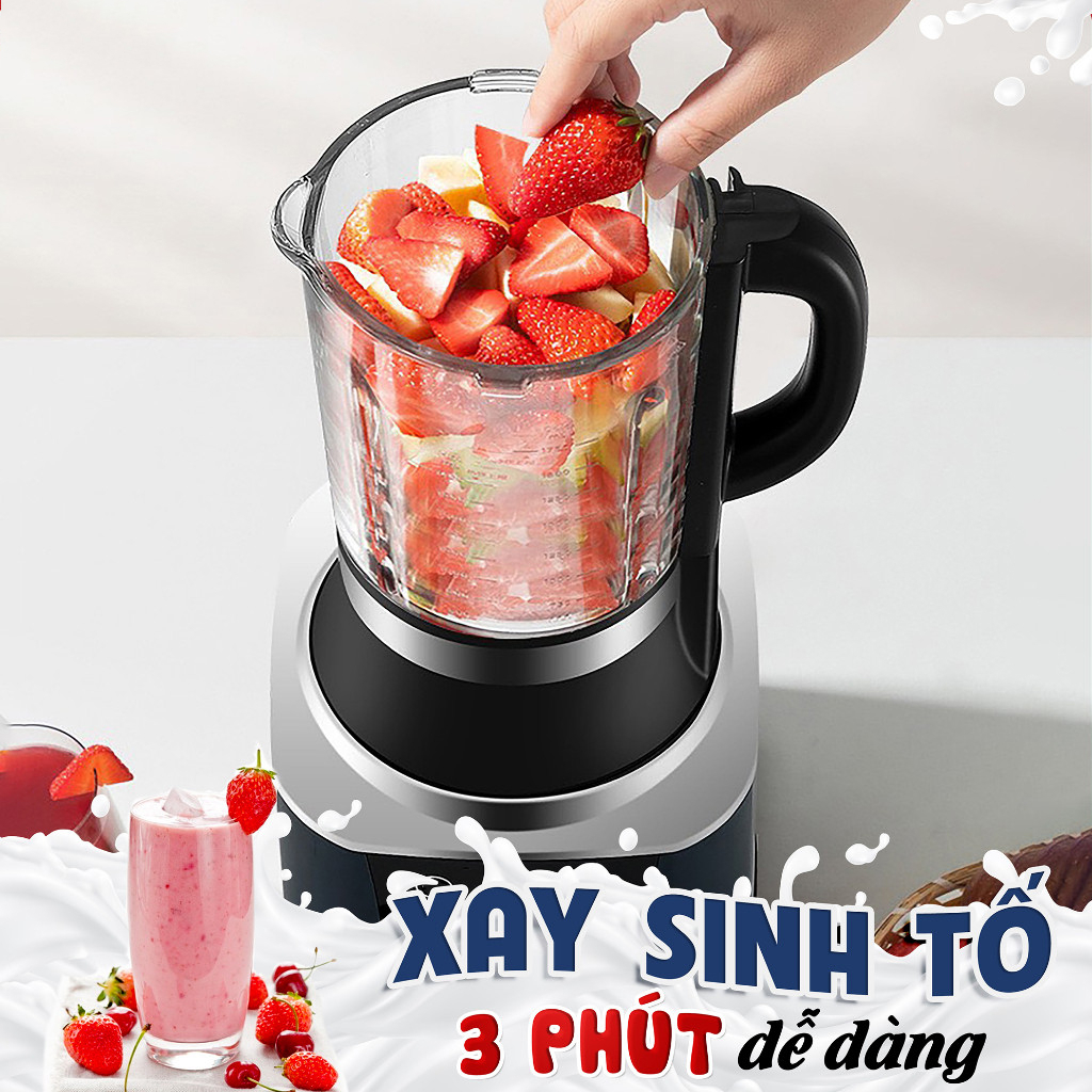 Máy làm sữa hạt Seka E400, máy nấu sữa hạt 14 chức năng, Dung tích 1.7L, Bảo hành chính hãng 12 tháng