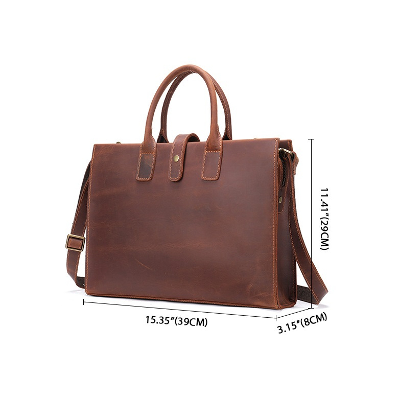 Túi công sở da bò  sáp nguyên miếng TN010