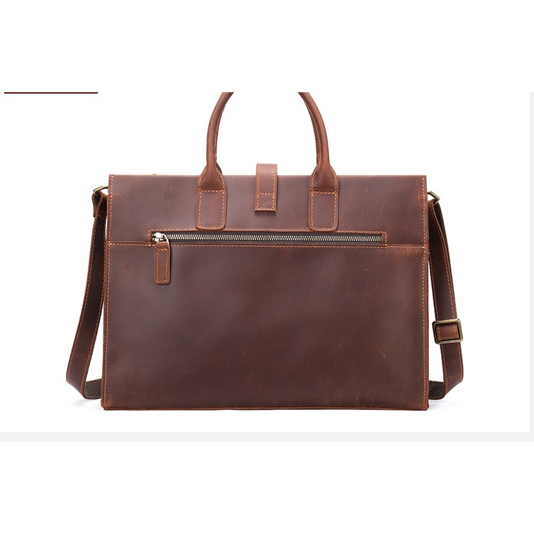 Túi công sở da bò  sáp nguyên miếng TN010