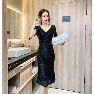 ĐẦM BODY KIM SA ĐUÔI CÁ ĐI TIỆC