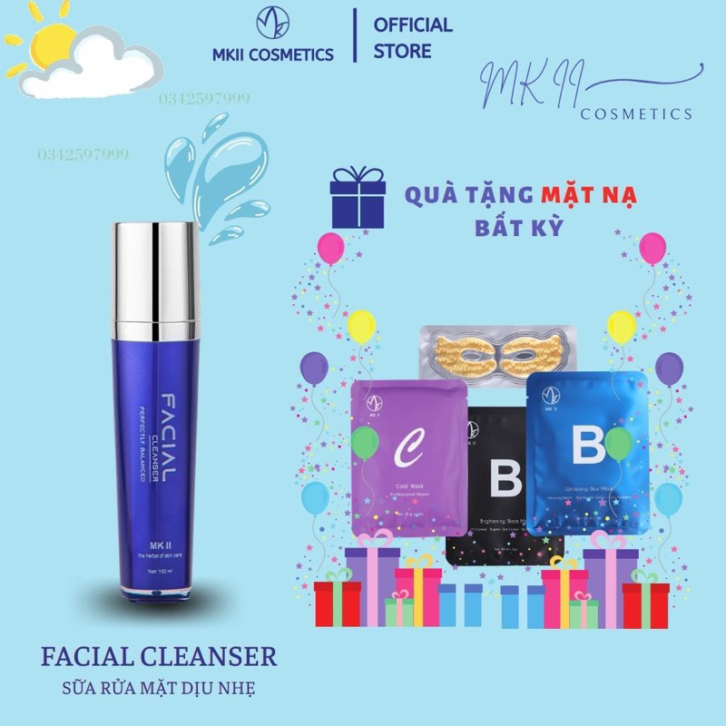 Sữa Rửa Mặt Dịu Nhẹ Cân Bằng PH cho da - MKII COSMETIC VIETNAM