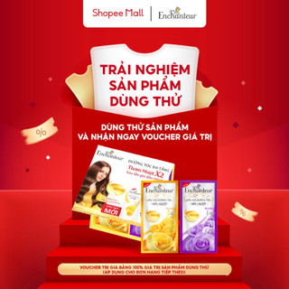  Bộ 4 gói dầu gội dưỡng tóc siêu mượt Enchanteur (6g/gói) (Sensasion & Charming)