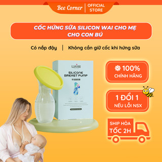 Cốc hứng sữa, phễu hứng sữa, hút sữa rảnh tay sillicon kèm nắp đậy beecorner