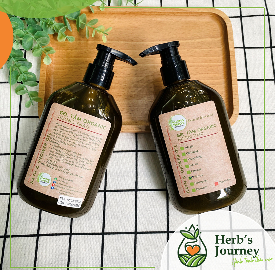 Gel tắm Organic Hương Thảo - Dung tích 300ml