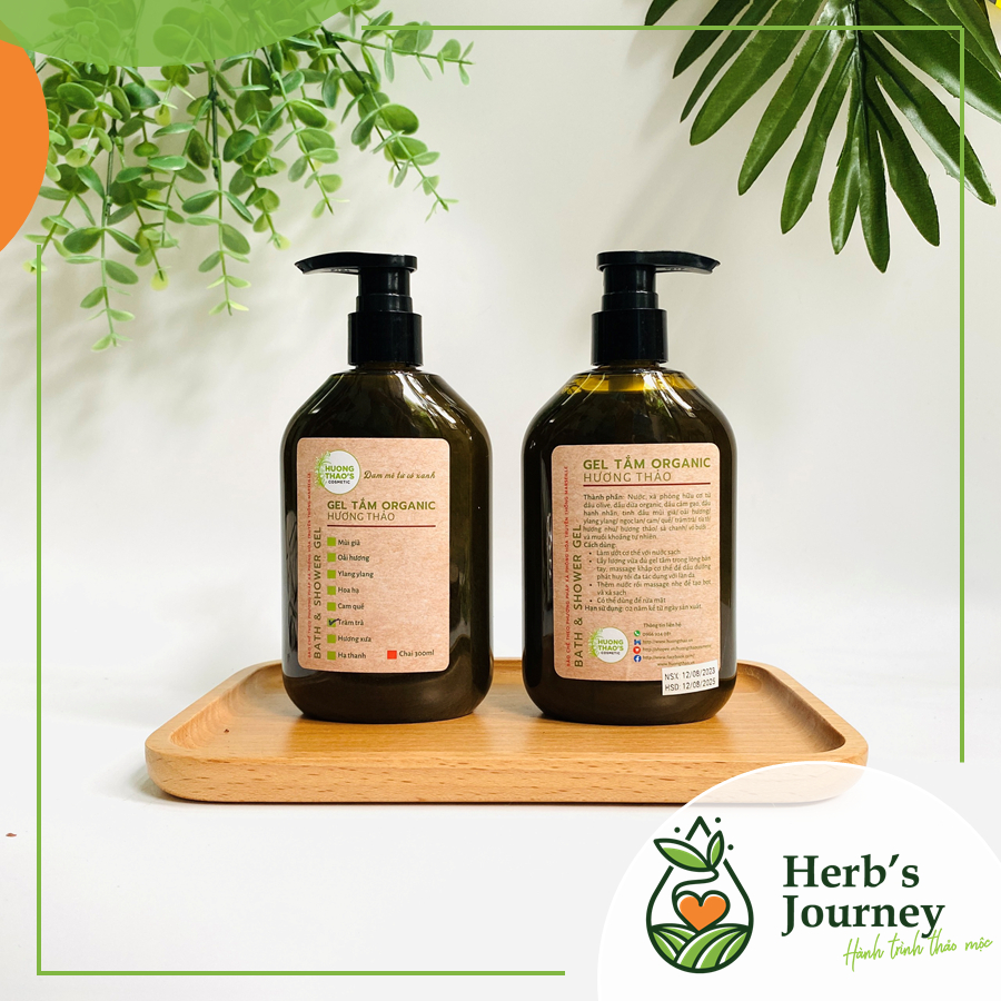 Gel tắm Organic Hương Thảo - Dung tích 300ml