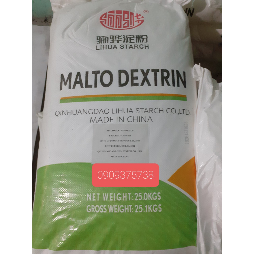 1KG Bột đường Malto Dextrin (Hỗ trợ tăng cân,Làm bánh,cà phê hòa tan,...)