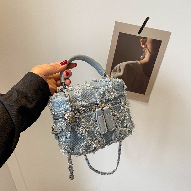 Túi xách cốp mini nữ túi xách nữ đeo chéo 2023 vải bò