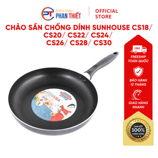 Chảo sần chống dính sunhouse cs18 / cs20 / cs22 / cs24 / cs26 / cs28 / cs30 chất liệu nhôm tấm lòng chảo sần caro