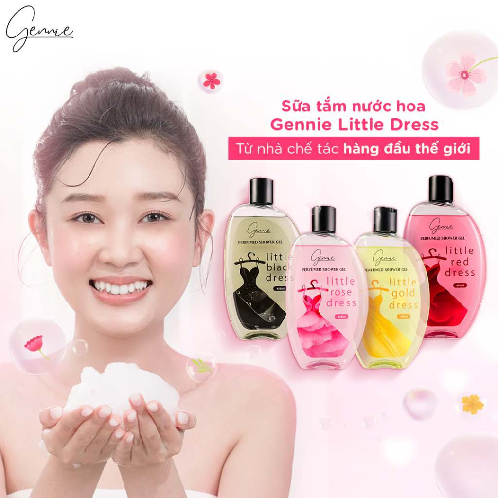 Sữa tắm nước hoa Nữ Gennie Little Dress 450ml lưu hương 4H