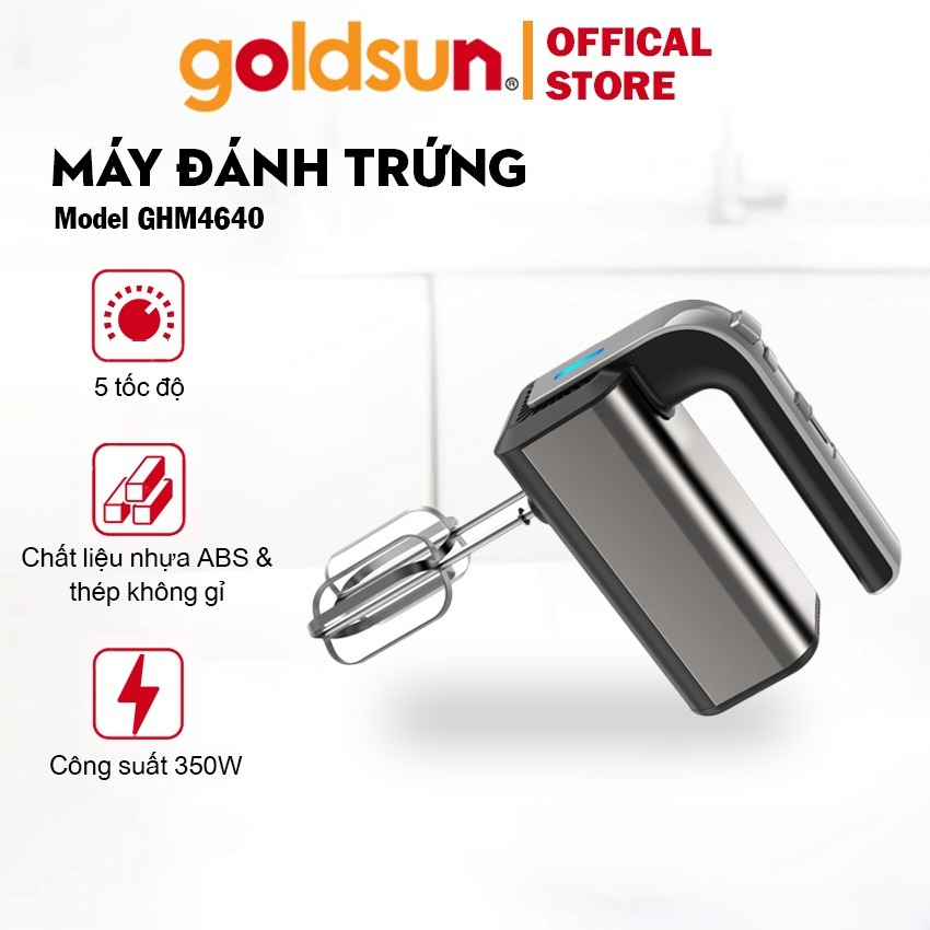 Máy đánh trứng GOLDSUN đạt tiêu chuẩn chất lượng, máy đánh trứng cầm tay, bảo hành 12 tháng