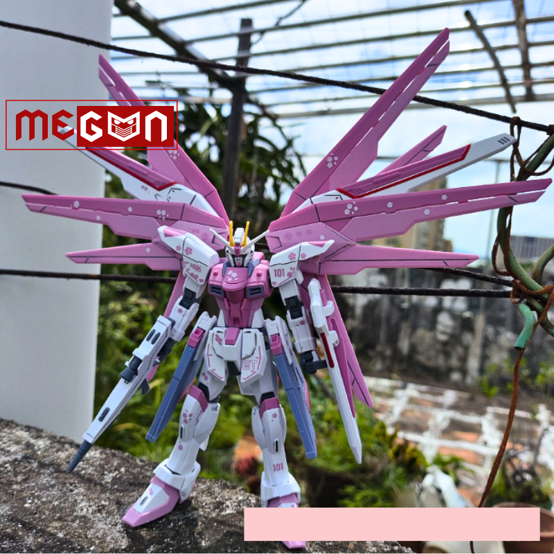 Mô hình lắp ráp Megun HG 1/144 ZGMF-X10A Freedom Fighter 192B mẫu màu hồng
