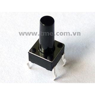 Nút nhấn Tact Switch 6x6x12 mm Black