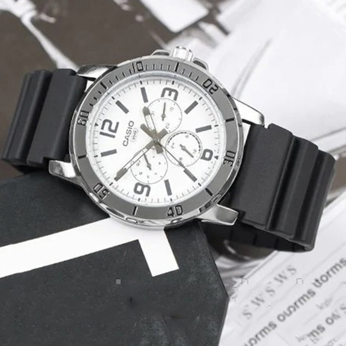 Đồng hồ nam dây nhựa Casio Anh Khuê MTP-VD300-7BUDF
