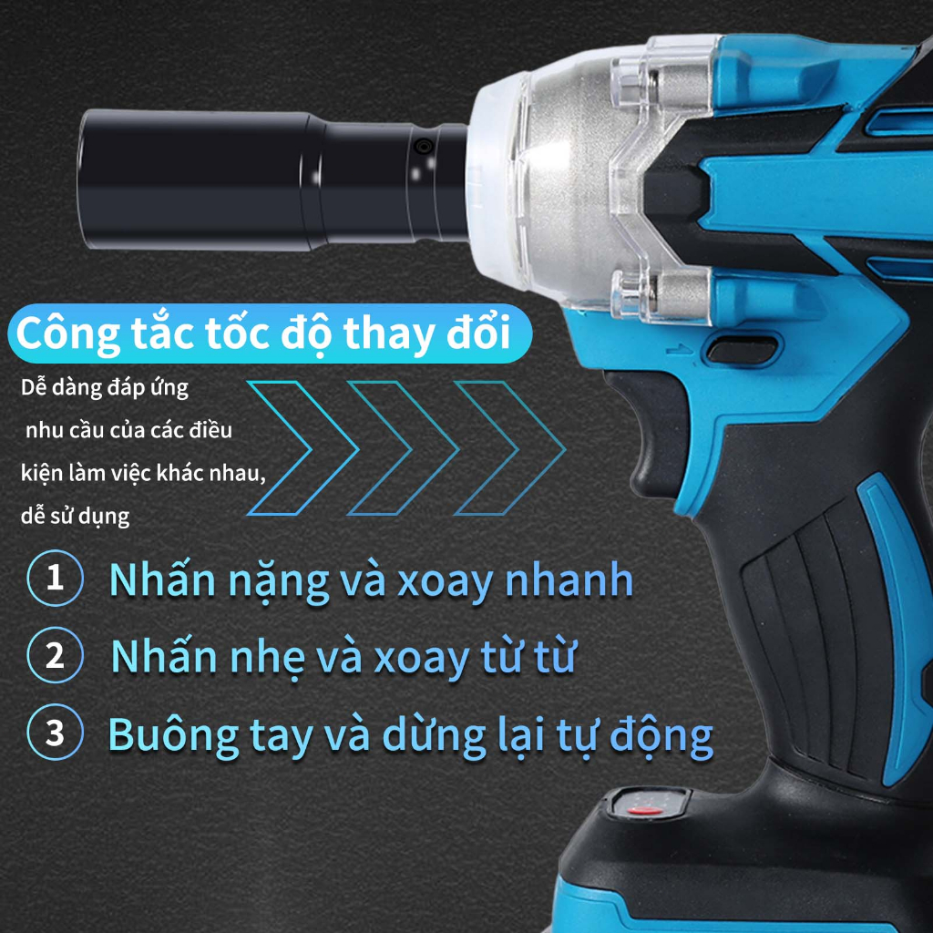 Máy Siết bulong 21V,Máy khoan pin,lực siết 300N.m , Máy bắt vít chuyên nghiệp chuyên vít không chổi than,Tặng mũi vít