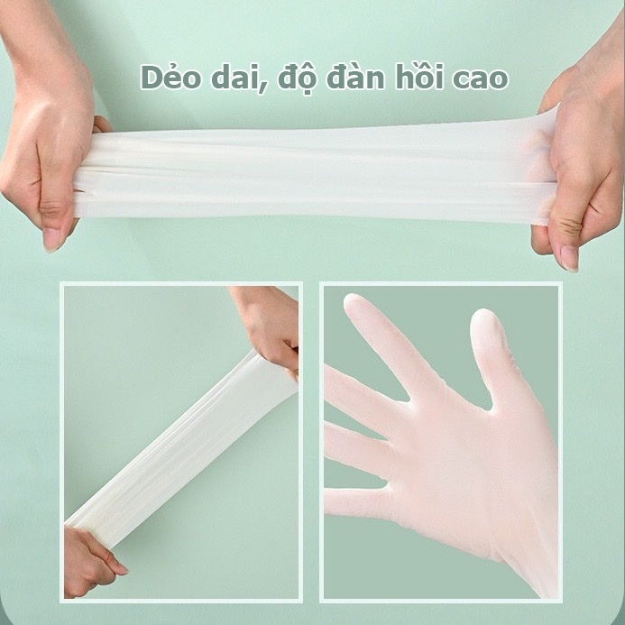 GĂNG TAY LÀM BẾP ĐA NĂNG QITU 30 CÁI/ GÓI  không mùi, mỏng nhẹ co dãn tốt giúp cầm nắm dễ dàng, tái sử dụng nh