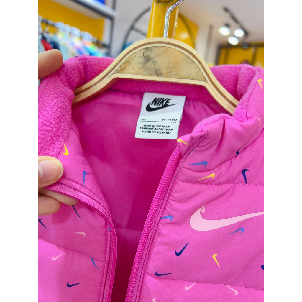 Áo phao gile bé gái Niike siêu nhẹ