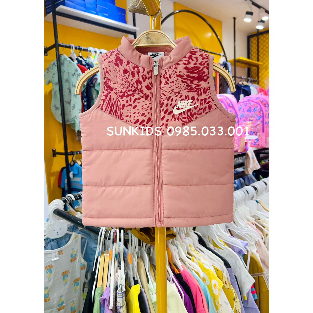 Áo phao gile bé gái Niike siêu nhẹ