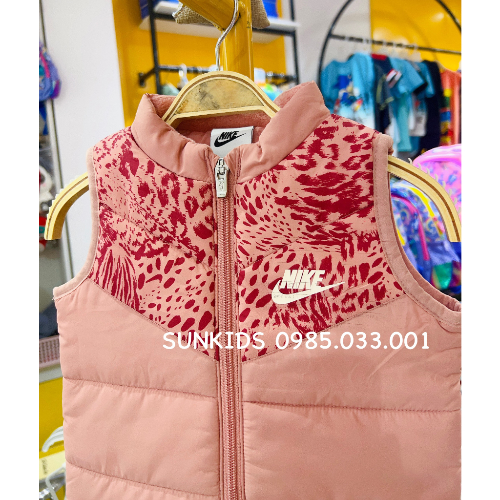 Áo phao gile bé gái Niike siêu nhẹ