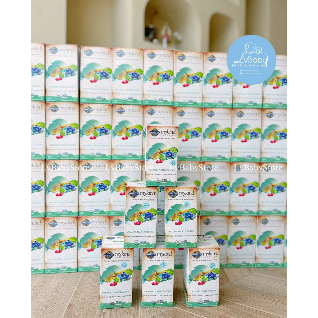 Canxi từ rau củ hữu cơ Mykind