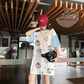 Đầm Doraemon Doremon thun lạnh freesize 40-70kg