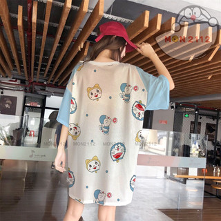 Đầm Doraemon Doremon thun lạnh freesize 40-70kg