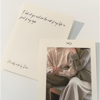 Thiệp In Ảnh & Lời Chúc Theo Yêu Cầu Riêng, Thiệp Giấy Japan Kraft Cao Cấp