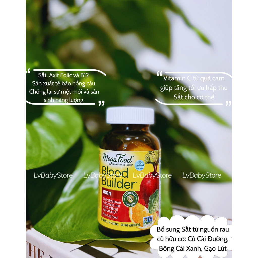 Iron Megafood - Sắt viên thuần chay từ rau củ