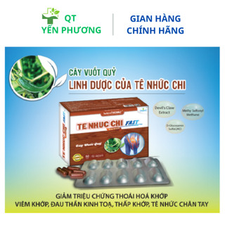 Giảm đau xương khớp tê nhức chi fast, hỗ trợ điều trị đau nhứt xương khớp. hộp 50 viên