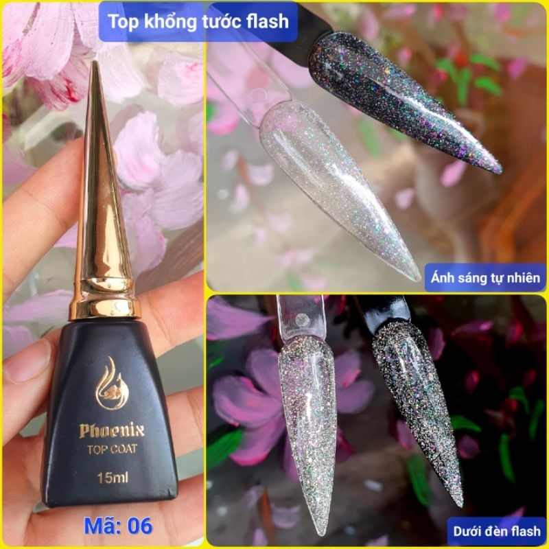 Top nhũ khổng tước flash