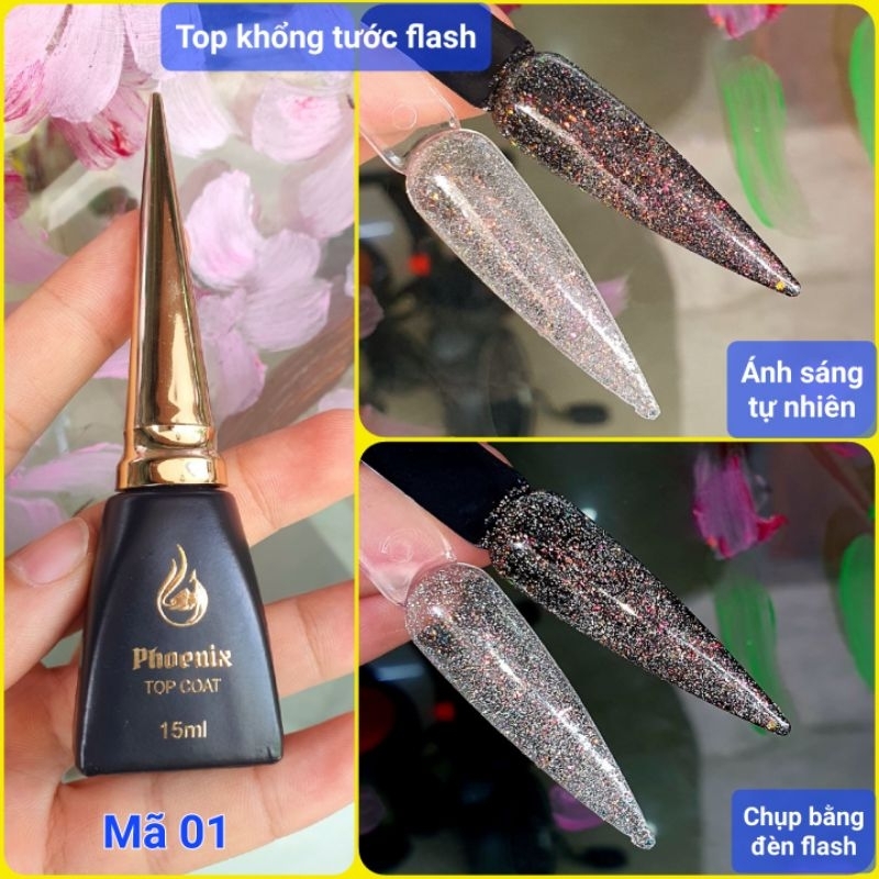 Top nhũ khổng tước flash