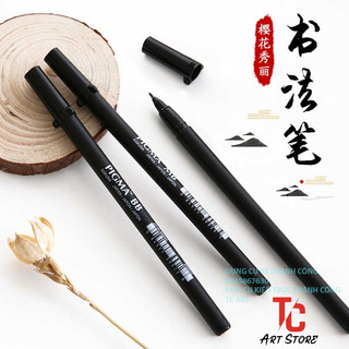 [TC Art Store] Bút Sakura Pigma Brush Chuyên Vẽ Thư Pháp, Lettering
