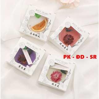 Sáp thơm hoa khô vòng tròn longfine treo phòng - treo xe - treo tủ quần áo - siêu rẻ