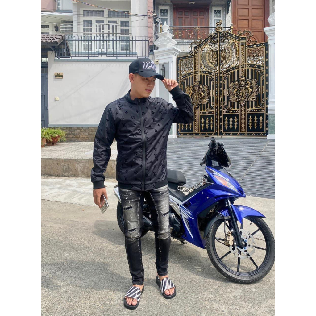 ÁO KHOÁC LV IN NỔI CAO CẤP