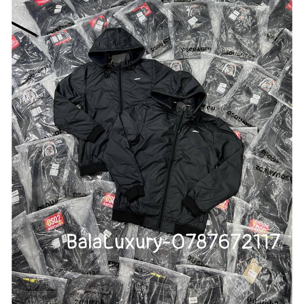 ÁO KHOÁT DÙ CÓ NÓN 2 LỚP ADIDASS