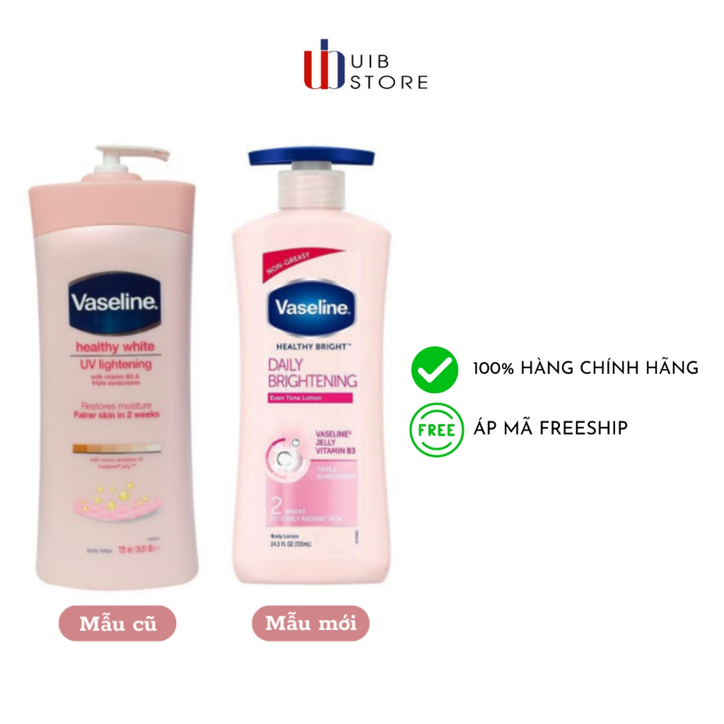 Sữa Dưỡng Thể Sáng Da Vaseline Healthy Bright Daily Brightening Body Lotion 725ml