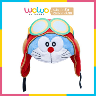 Mũ Gấu bông Hình Mèo Doraemon 2023 Phi công Vòng đầu 45cm Cute Mềm mịn - Chính hãng từ WOWO by TAGGER
