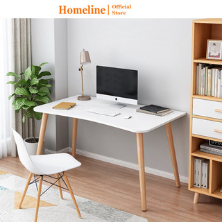 Bàn làm việc chống gù mặt cong phong cách Bắc Âu thương hiệu HOMELINE - D06