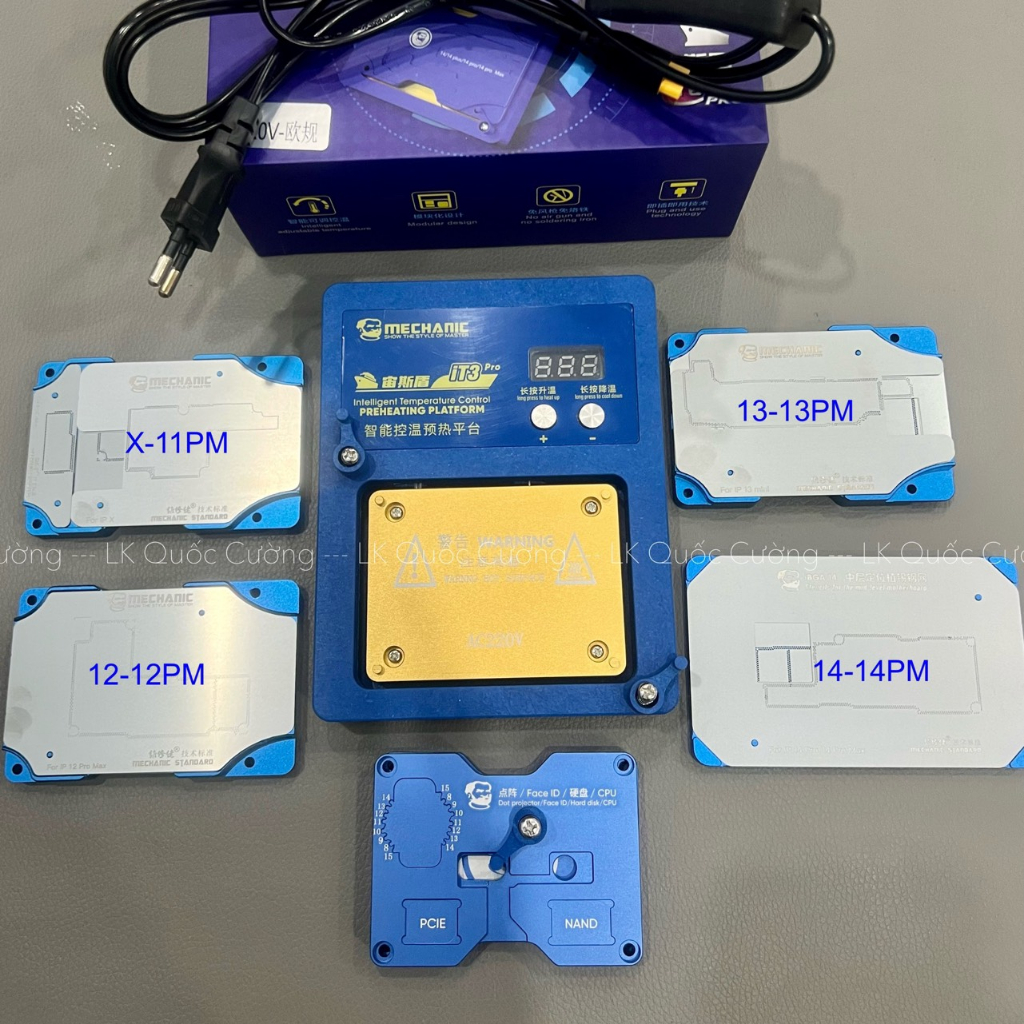 Đế nhiệt tách main kèm đổ viền chân Từ X đến 14PM + tách CPU / Facei iT3 Pro Mechanic