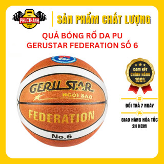 Quả bóng rổ da PU Gerustar Federation số 6