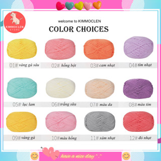 Len Milk Cotton 50gr (Mã 01-80)