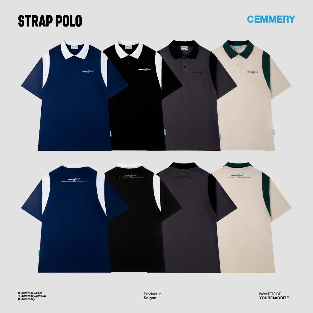 Áo Polo LocalBrand Cemmery "STRAP POLO" # 4 Color