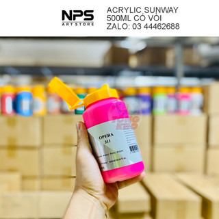 Sơn acrylic sunway có vòi, sơn sánh mịn, định lượng 100ml/ 300ml/ 500ml/ 1200ml