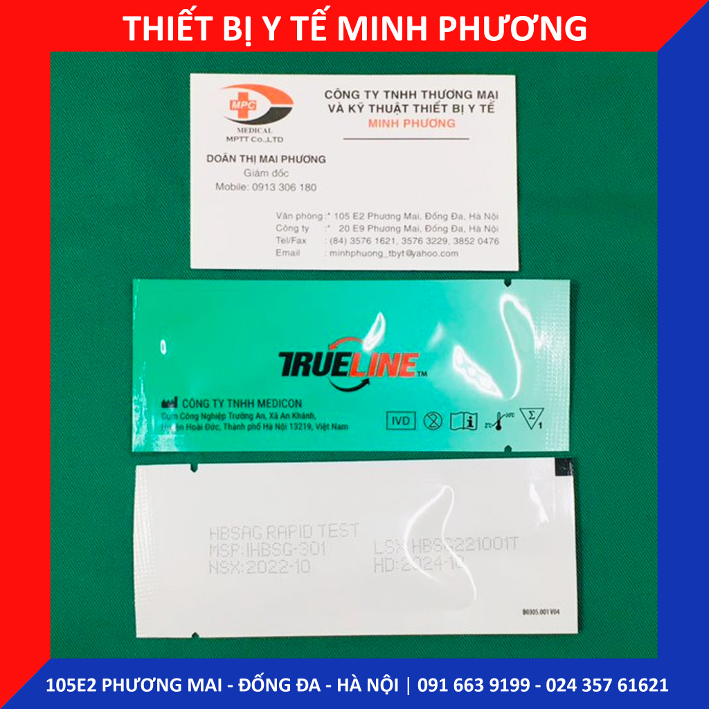 Test thử HBsAg Viêm gan B TrueLine