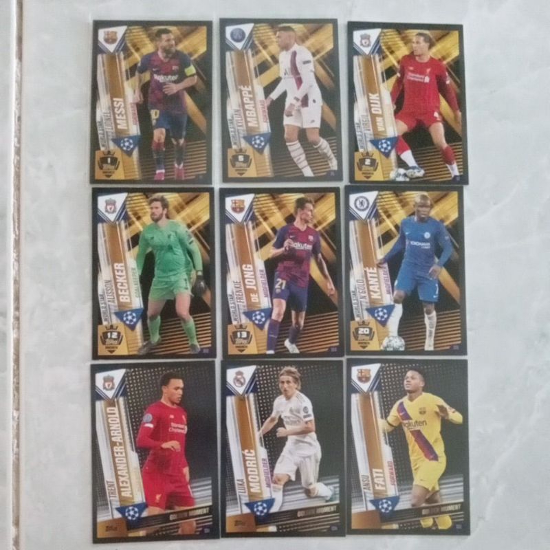 Thẻ cầu thủ match attax Black Edge Edition