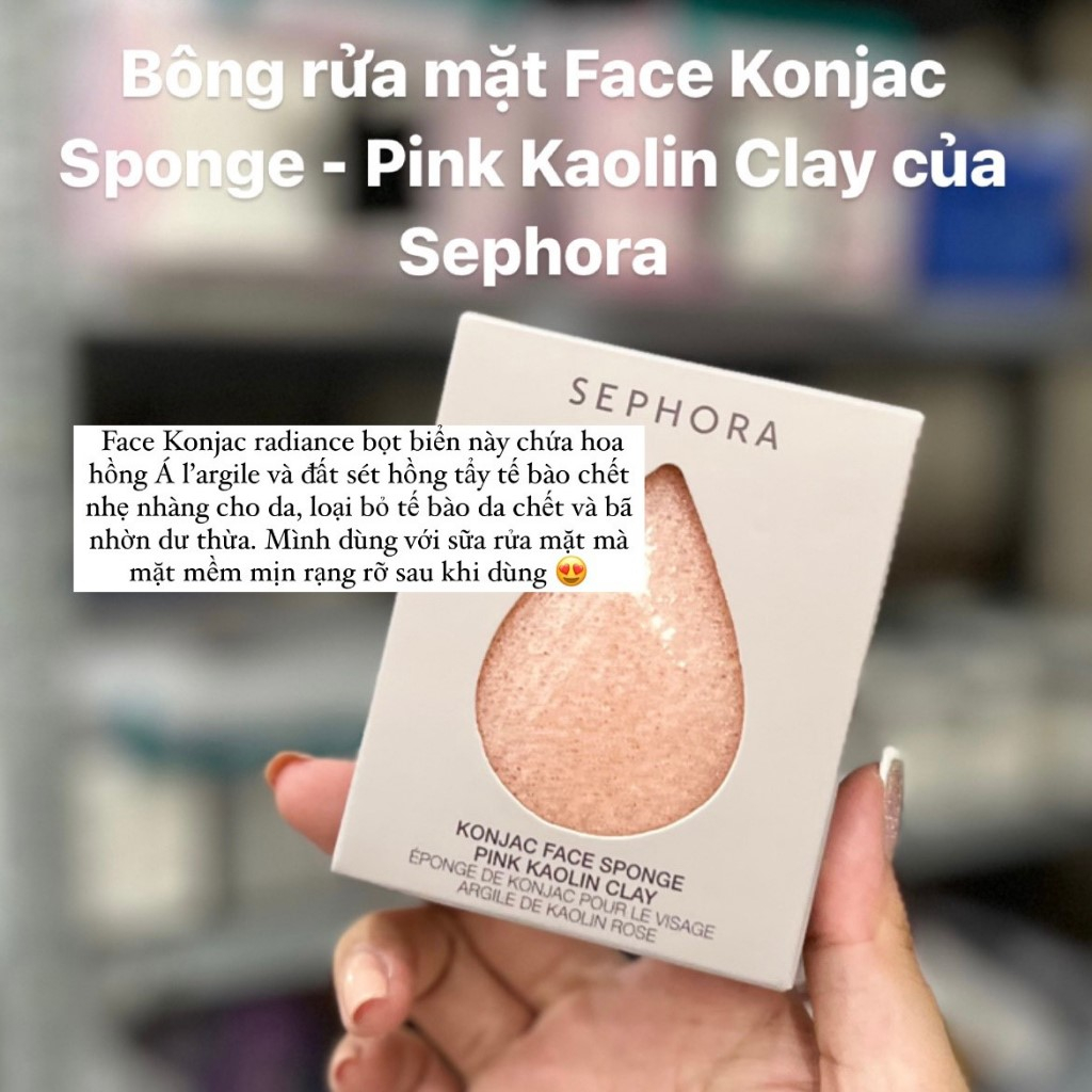Bọt biển rửa mặt Sephora - làm sạch sâu